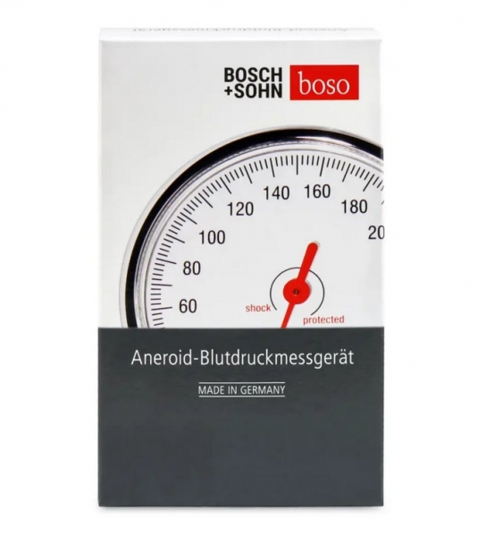 Blutdruckmessgerät boso Clinicus II schwarz + Flachkopf Stethoskop
